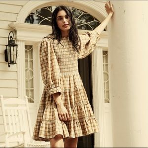 Doen Medina dress in Antoinette plaid